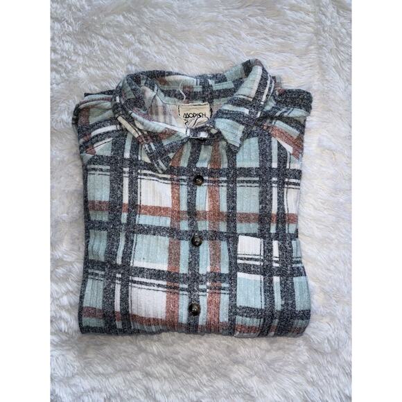 Modish Rebel Women’s Sz. S Button Plaid Shirt. Soft, Comfortable - Picture 15 of 15